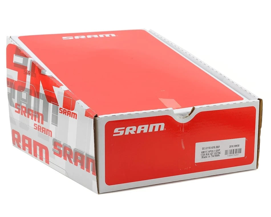 SRAM Apex 1 X-Sync Crankset (Black) (1 X 10/11 Speed) (GXP Spindle) (172.5mm) (42T) (110 Aymmetric BCD) - Image 3