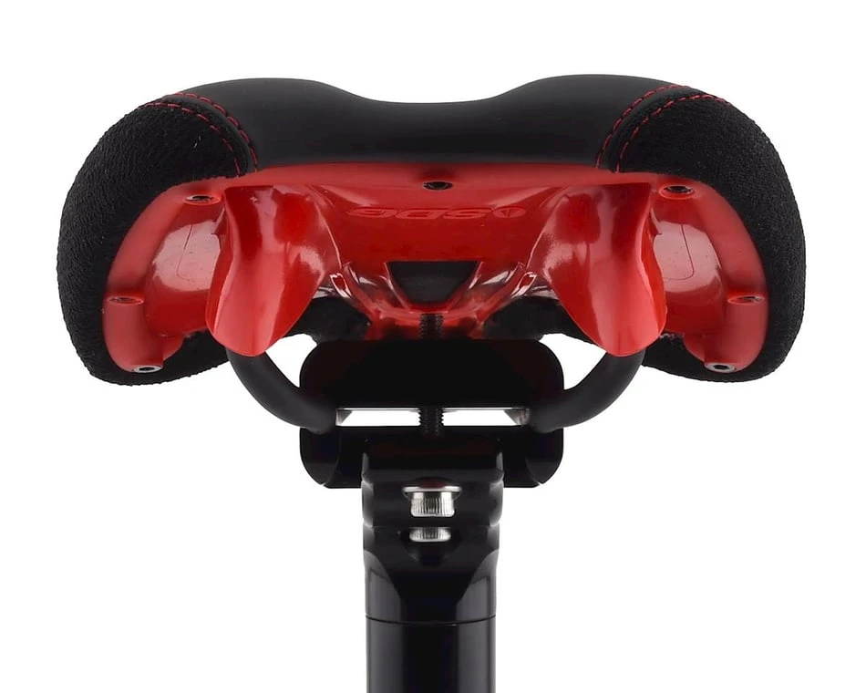 SDG Radar Mountain Saddle (Black/Red) (Titanium Rails) (138mm) - Image 3