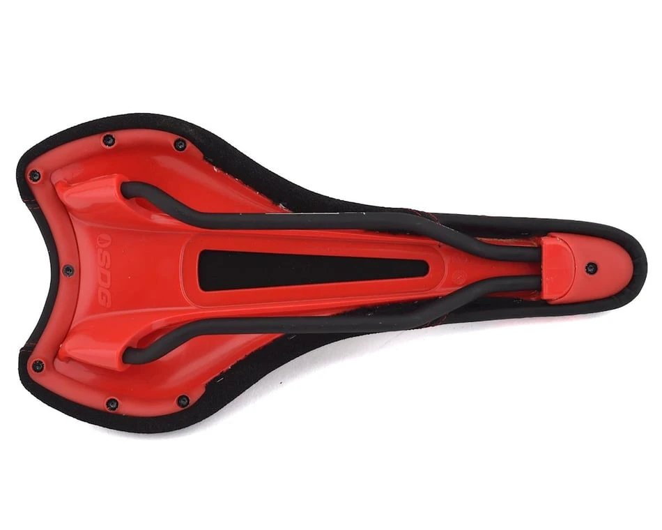 SDG Radar Mountain Saddle (Black/Red) (Titanium Rails) (138mm) - Image 4
