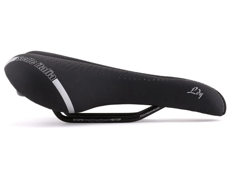 Selle Italia Lady Gel Flow Saddle (Black) (Manganese Rails) (L2) (160mm) - Image 2