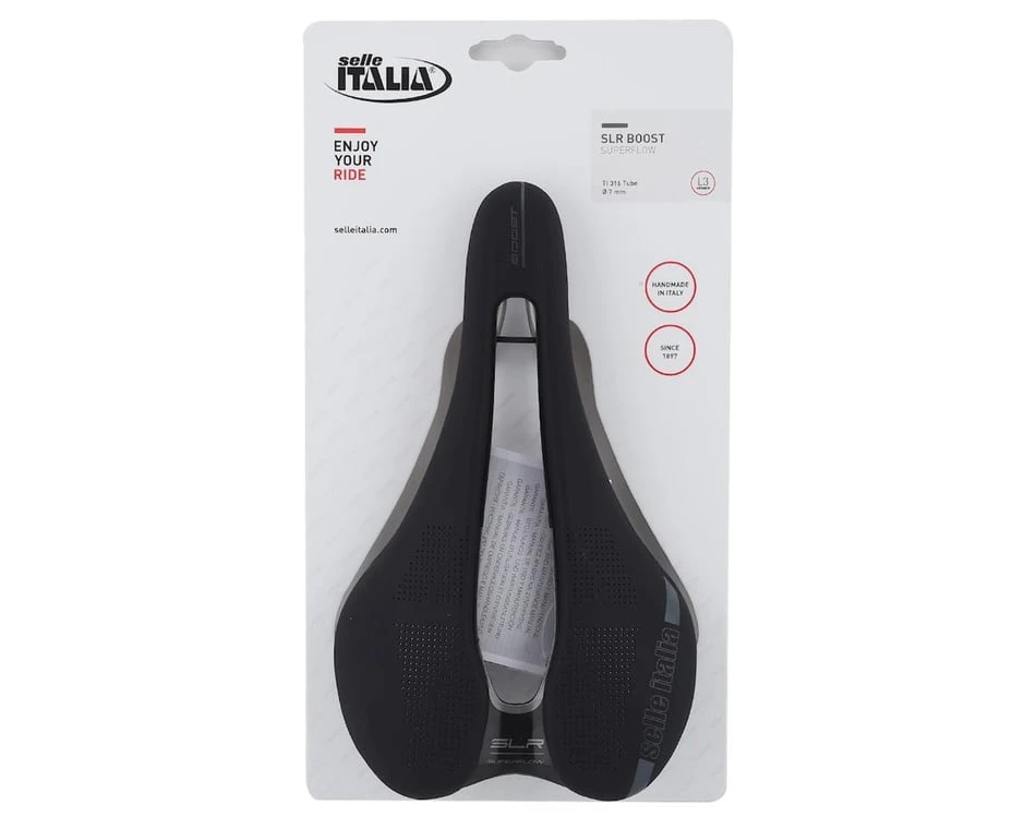 Selle Italia SLR Boost Superflow Saddle (Black) (Titanium Rails) (L3) (145mm) - Image 5