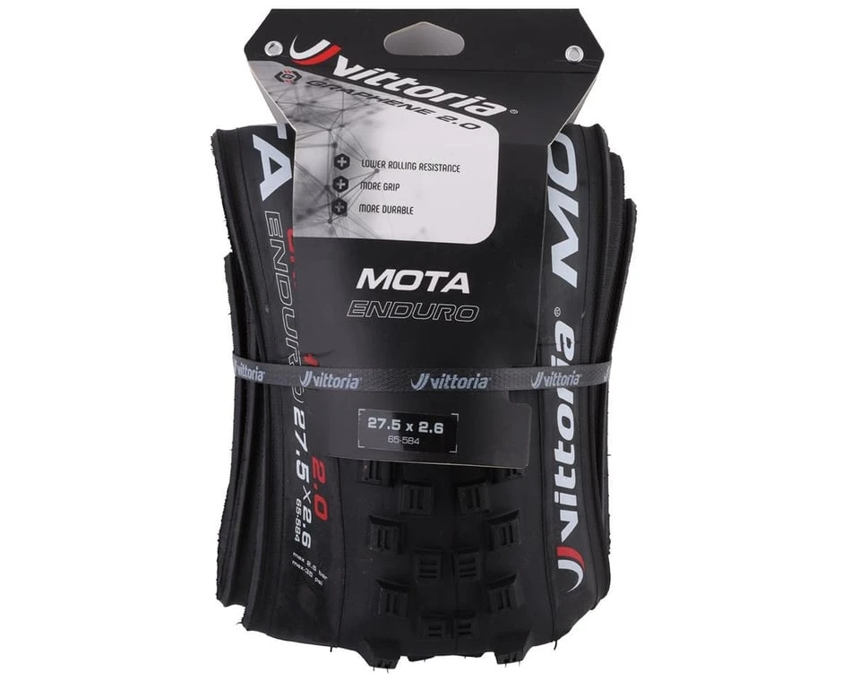 Vittoria Mota 4C Tubeless Enduro Tire (Black) (27.5" / 584 ISO) (2.6") (Folding) (2PLY) (G2.0) - Image 2