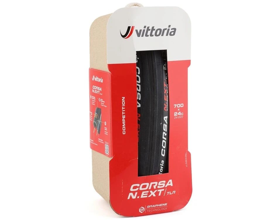 Vittoria Corsa N.EXT Tubeless Road Tire (Black) (Folding) (700c / 622 ISO) (24mm) - Image 4