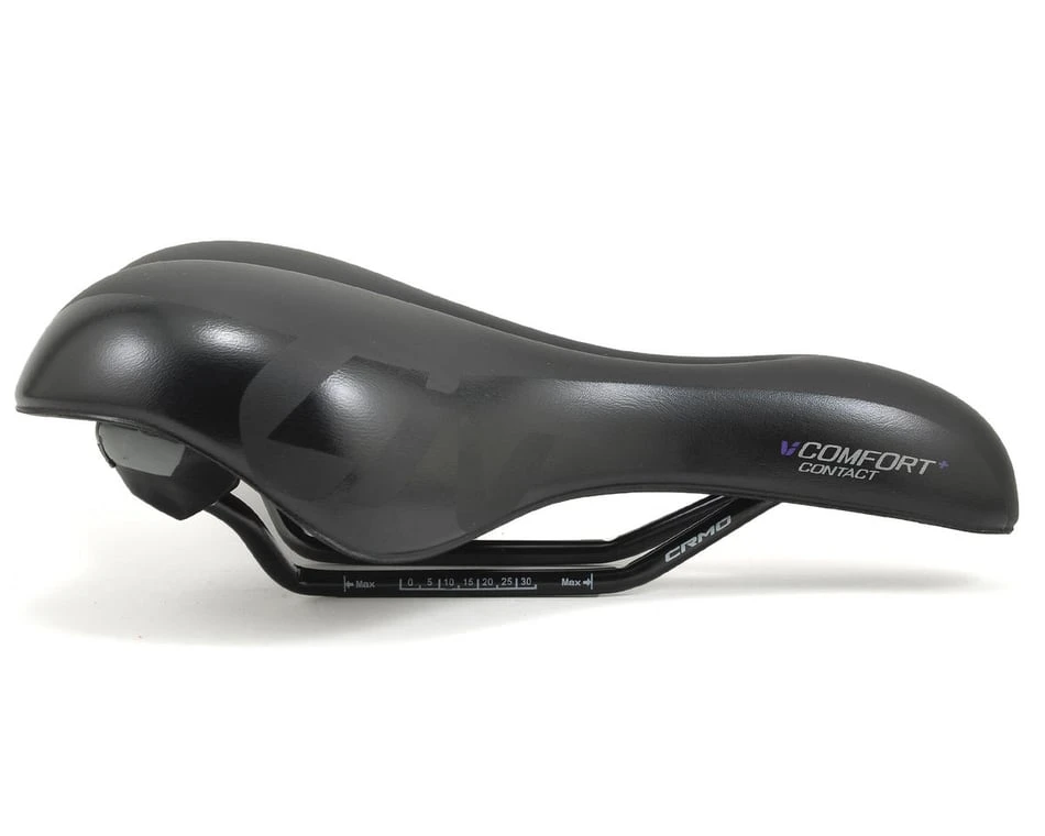 Liv Contact Comfort+ Women's Saddle (Black) (Chromoly Rails) - Image 2