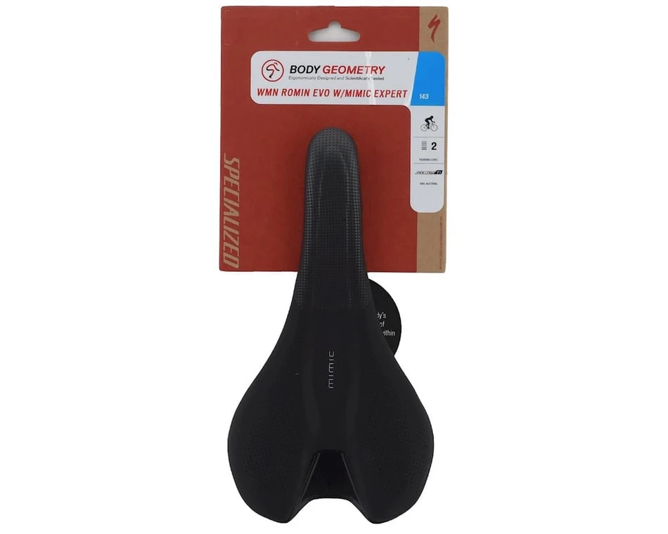 Specialized Romin Evo Expert (Black) (Titanium Rails) (143mm) (w/ Mimic) - Image 5