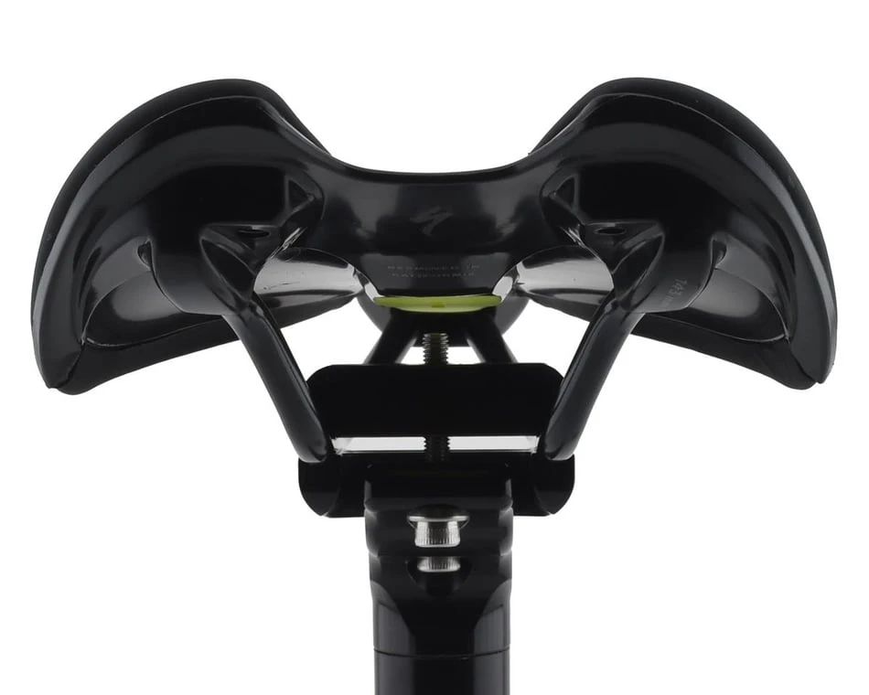 Specialized Romin Evo Comp Saddle (Black) (Chromoly Rails) (143mm) (w/ Mimic) - Image 3