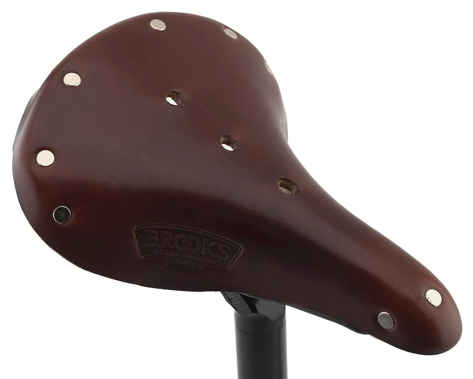 Brooks B17 Women's (Antique Brown) (Black Steel Rails) (177mm)
