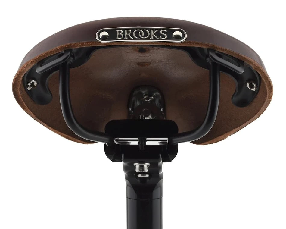 Brooks B17 Women's (Antique Brown) (Black Steel Rails) (177mm) - Image 3