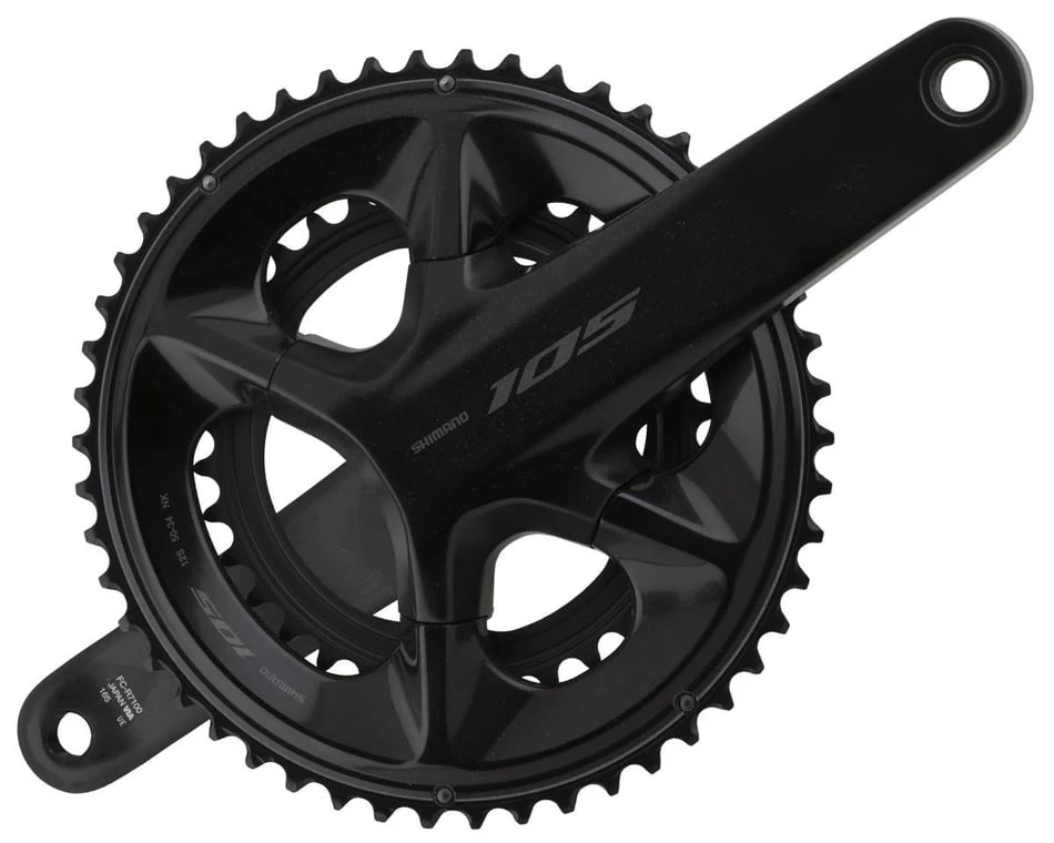 Shimano 105 FC-R7100 Crankset (Black) (2 X 12 Speed) (Hollowtech II) (165mm) (50/34T)