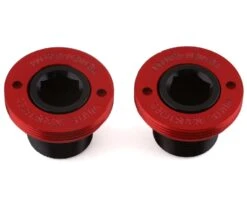 White Industries MR30 Crank Extractor Cap (Red/Black)