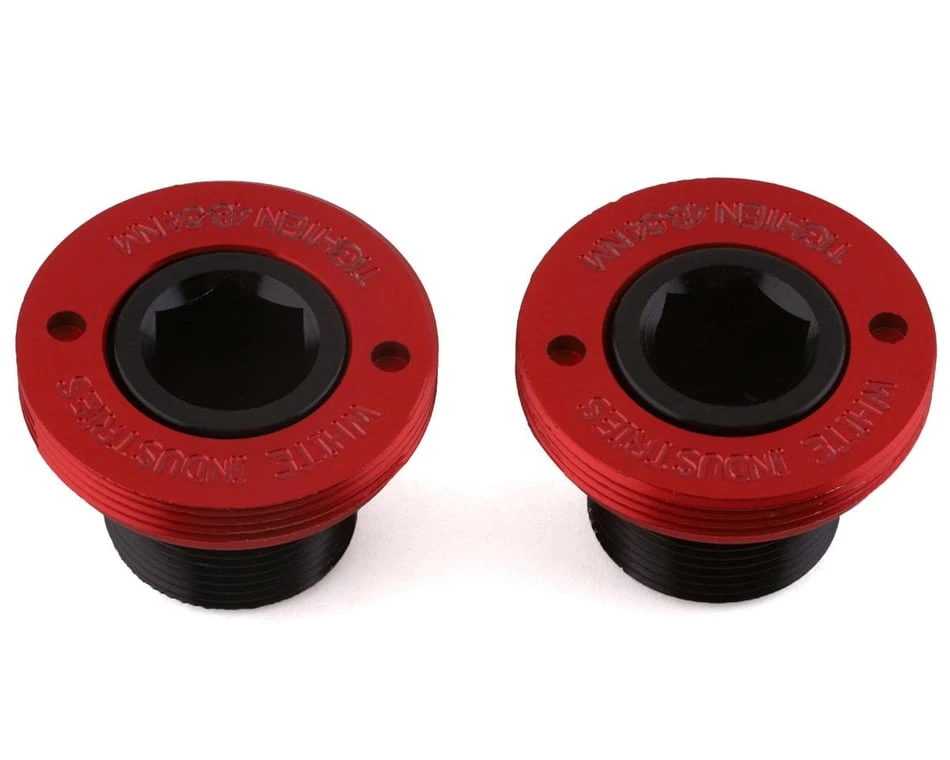 White Industries MR30 Crank Extractor Cap (Red/Black)