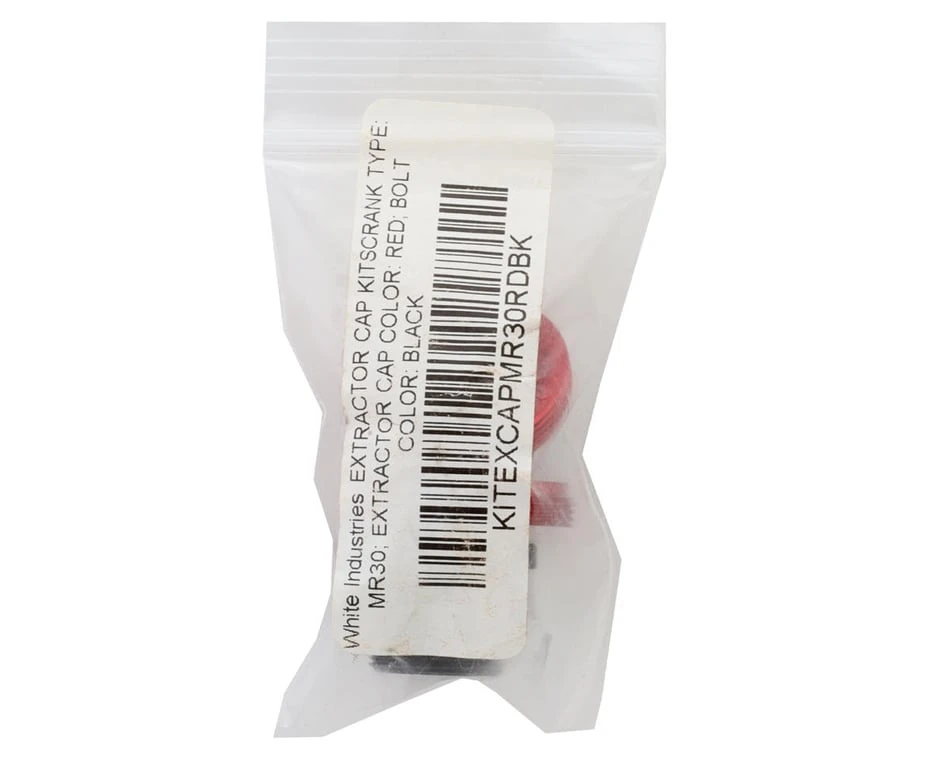 White Industries MR30 Crank Extractor Cap (Red/Black) - Image 3