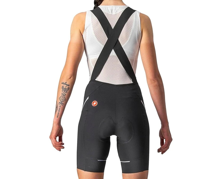 Castelli Women's Velocissima 3 Bib Shorts (Black/Silver) (XS) - Image 2