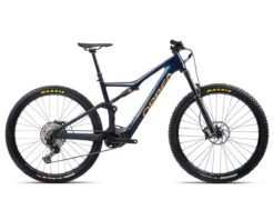 Orbea Rise M20 E-Mountain Bike (Gloss Blue Carbon/Matte Red Gold) (20mph) (L) (2022)