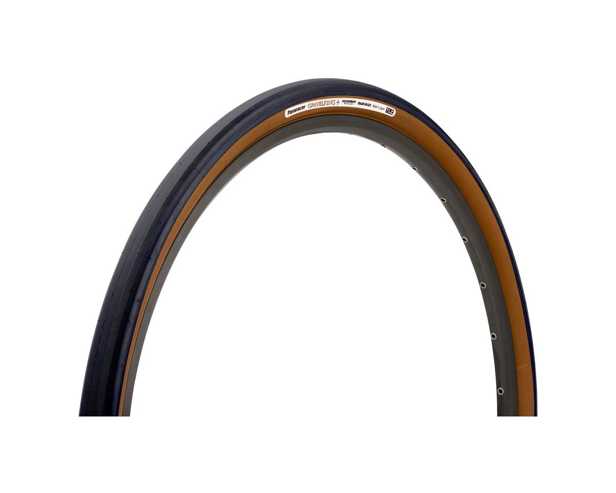 Panaracer Gravelking + Tubeless Gravel Tire (Black/Brown) (700c / 622 ISO) (35mm) (Folding) (ZSG/ProTite Shield)