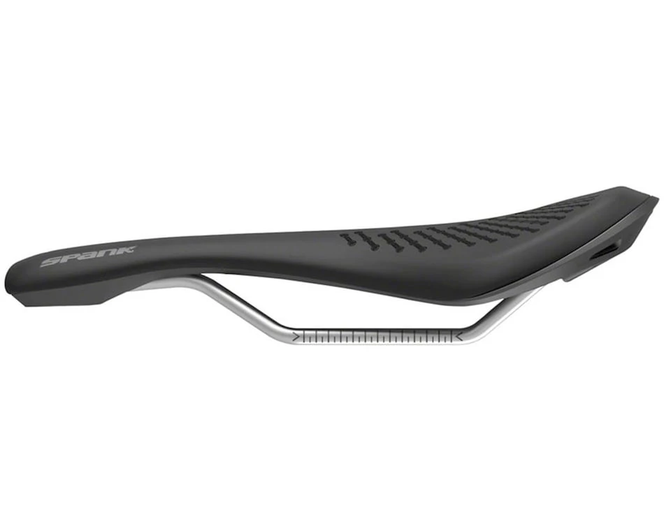 Spank Oozy 220 Saddle (Black/Grey) (Chromoly Rails) (144mm) - Image 2