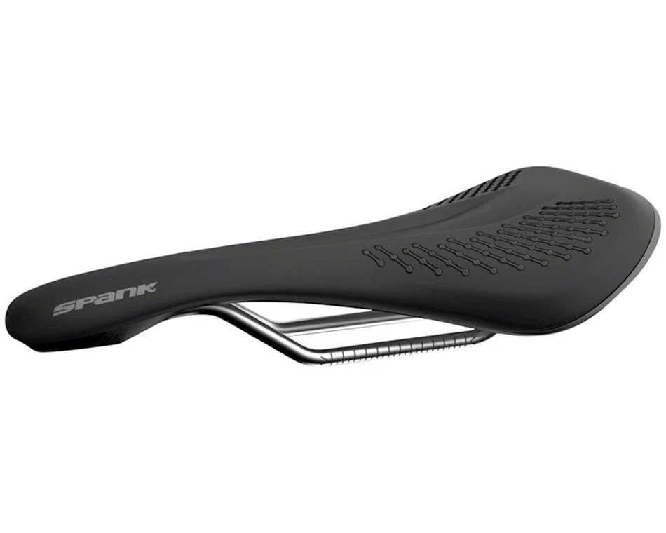 Spank Oozy 220 Saddle (Black/Grey) (Chromoly Rails) (144mm) - Image 3