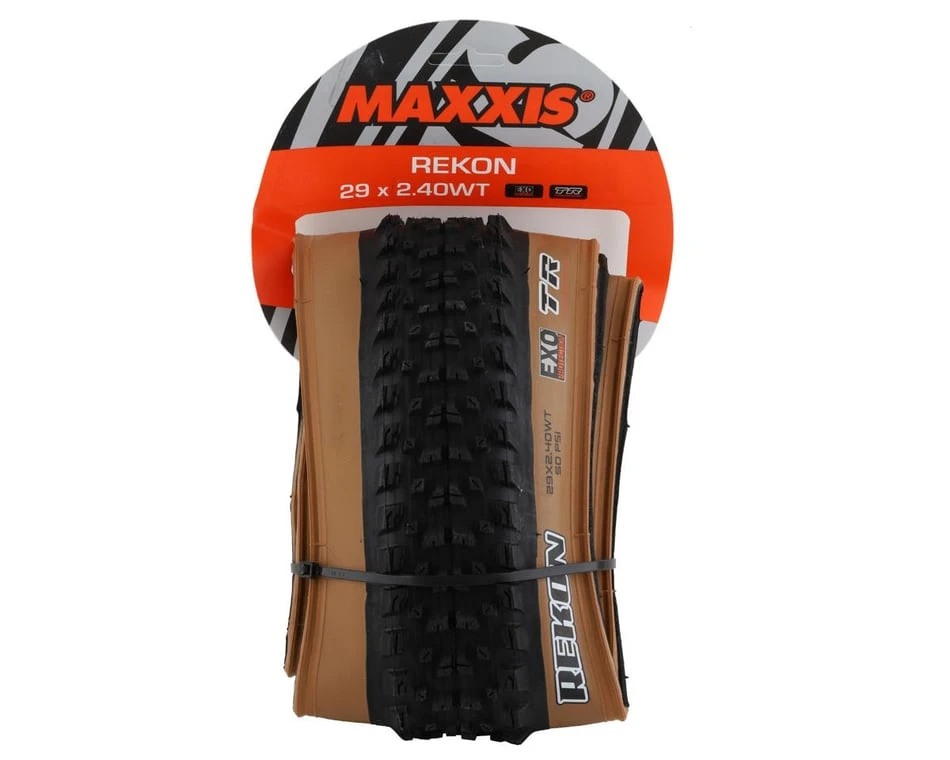 Maxxis Rekon Tubeless Mountain Tire (Tan Sidewall) (29" / 622 ISO) (2.4") (Folding) (Dual/EXO) - Image 3