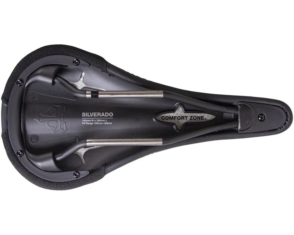 WTB Silverado Saddle (Black) (Titanium Rails) (Narrow) (135mm) - Image 5