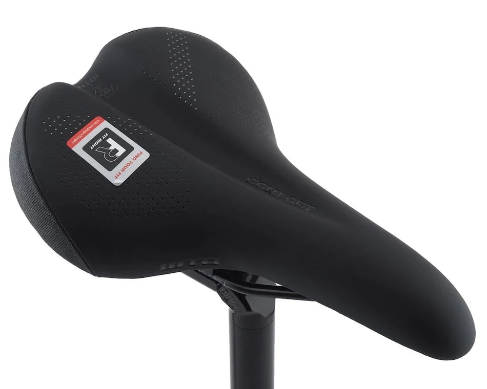 WTB Comfort Saddle (Black) (Steel Rails) (Wide) (Wide) (174mm)
