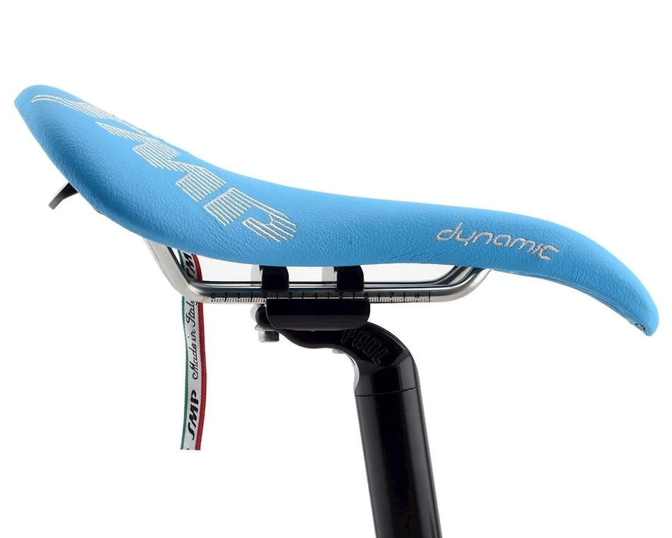 Selle SMP Dynamic Saddle (Light Blue) (AISI 304 Rails) (138mm) - Image 2